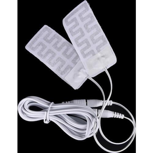 1 Pair 3.7V-5V USB Heated Gloves Pad Calefaccion Guantes Electric USB Gloves Heater Heated Gloves Carbon Fiber Cloth 5*9CM