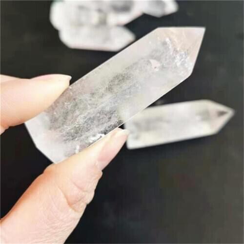 Natural polished tower clear quartz wand points crystal healing stones for home decoration