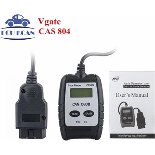 Professional CAS804 Code Reader CAN OBD2 Diagnostic Tool For Multi Cars Read Erase Fault Code CAS 804 Scanner Free Shipping