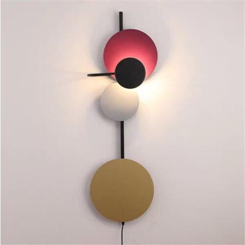 Modern led wood penteadeira mirror light wall lamp lustre dinging room lamp beside lamp