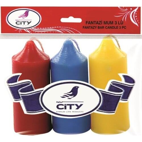 New City Fantasy Candle 3 Pcs candles and scents свечи и ароматы velas y aromas