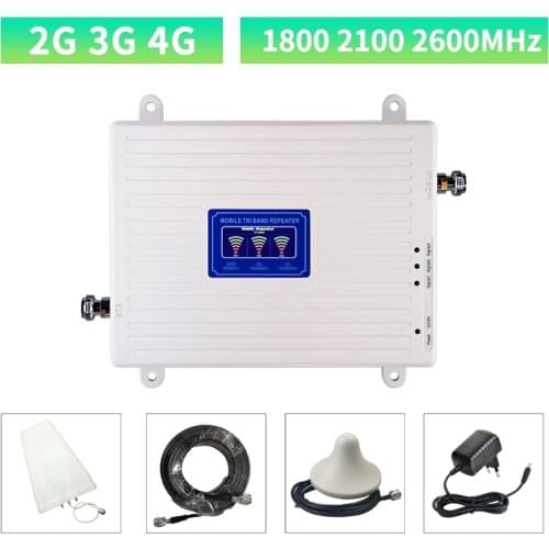 2G 3G 4G 800-2500mhz Antenna Phone Signal Booster Repeater Amplifier LTE CDMA GSM DCS N Female Indoor and Outdoor Antenna Set