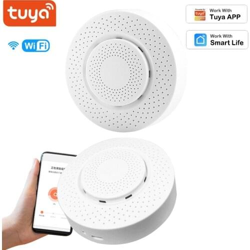 Tuya Gas Leak Smart Sensor WIFI Gas Sensor Gas Leak Monitoring Sound And Light Alarm Sensor Smart Life/Tuya App Remote Push