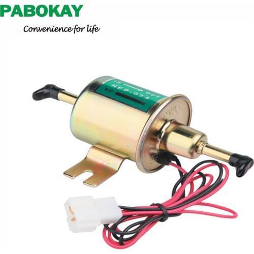 High Quality Light Weight Universal Petrol Gasoline Electric Fuel Pump HEP-02A Low Pressure 12V HEP02A
