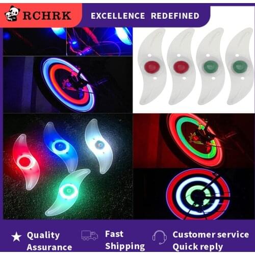 Willow Shape LED Bicycle Wheel Spoke Light Waterproof Bike LED Wheel Cycling Bicycle Accessories Lamp Cycling Light Universal