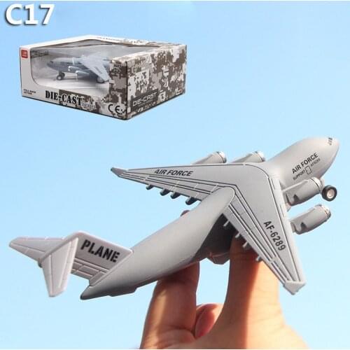 16cm Military Transport Aircraft C-17 Airplane Alloy Pull Back Aircraft Model Diecast & Toy Plane F Collection Souvenir Display