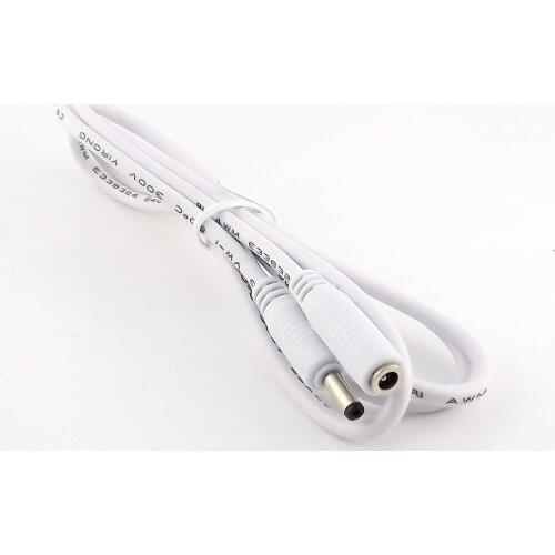 1x DC Power 3.5mm x 1.35mm Female to Male Plug Camera Extension Adapter Connector Cable 3FT/1M White