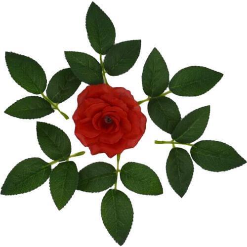 5/10/20 pcs 10cm Silk Leaf Artificial green Leaves For Wedding home Decoration DIY Wreath Gift Scrapbook Craft Fake Flower