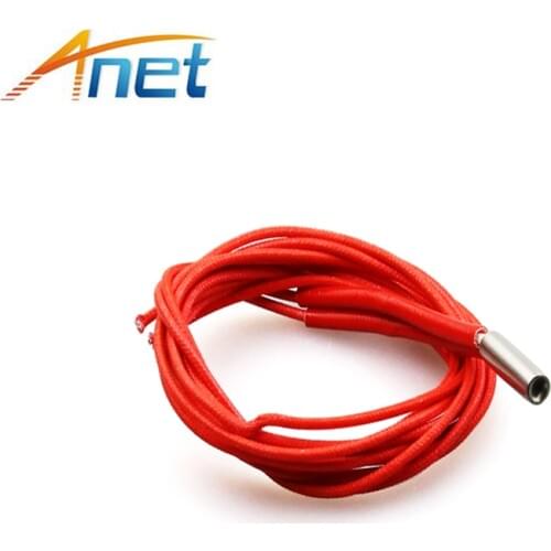 5pcs/lot 1M 3D Printer Parts Single-head Electric HeatingTube 6*20mm Stainless Steel Heating Pipe Heating Tube 12V 40W