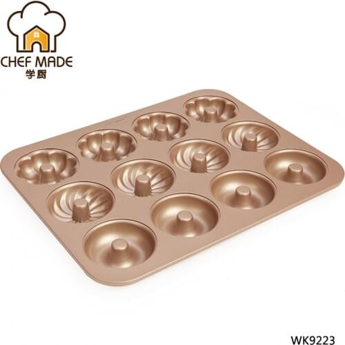 Non-Stick 12 Cup Donuts Japanese Madeleine Shell Banana Cake Mold Baking Tools Kitchen Cookie Baking Mold