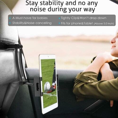 Car Headrest Mount Phone Tablet Holder Car Backseat Seat Universal 360 Rotation Bracket Car Styling