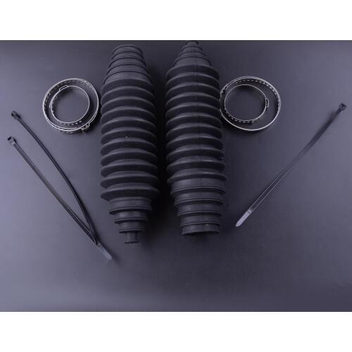 Beler 2 Sets Durable Universal Silicone Car Rack Steering Boot Gaiter Pinion Boot Accessories