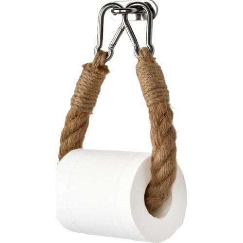 Hemp Rope Toilet Paper Holder Rope Wall Holder For Toilet Paper Towel Holder Bathroom Accessory Strong Structure High Quality