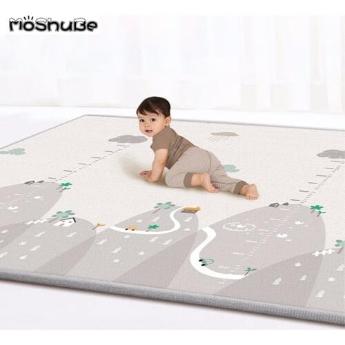 1cm Thick Kids Rug Crawling Mat Living Room Baby Play Mat Home Waterproof Gym Childrens Mat Game Toys Carpet