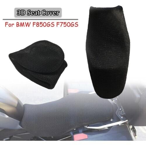 For BMW F850GS F750GS 2019 2020 Rear Seat Cover Rider Passenger Cowl Insulation Net 3D Mesh Protector Motorcycle Accessories