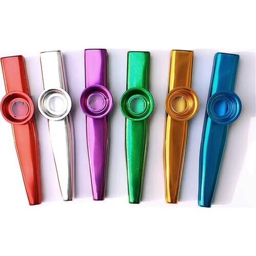 Metal Kazoo Lightweight Portable for Beginner Flute Instrument Music Lovers Woodwind Instrument Simple Design Lightweight