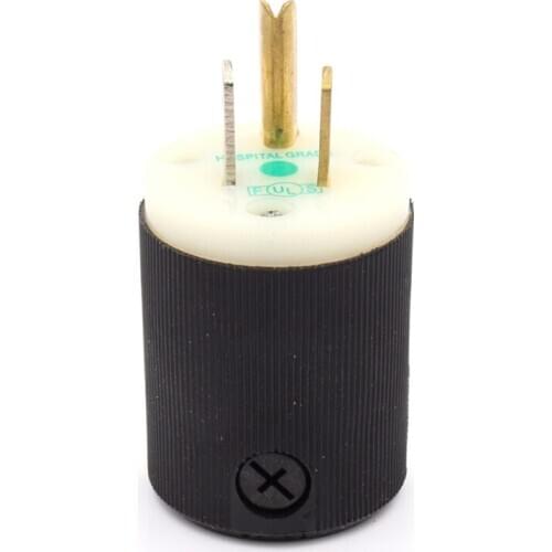 HIFI Hospital Grade 5pieces US male Brass AC Power Plug For diy Cable