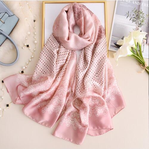 KOI LEAPING new fashion Polka dot pattern scarves female outside holiday silk scarf beach beach towel long scarf
