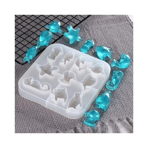 Creative Starfish Penguin Shape Silicone Molds Marine Style Mold Collection Resin Crystal UV Epoxy Casting Tools