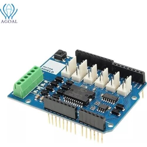L298P 4A Dual Channel Motor Driver Module Motor Shield R3 5V~12V Free Running Stop And Brake Function