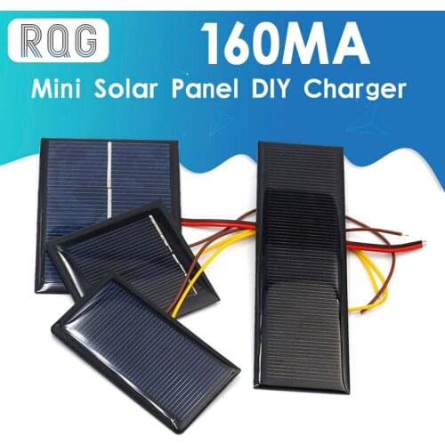 Mini Solar panel 0.5V 1V 2V 3V 4V 5V 80MA 100MA 120MA 130MA 160MA Solar Cell For diy Solar charger