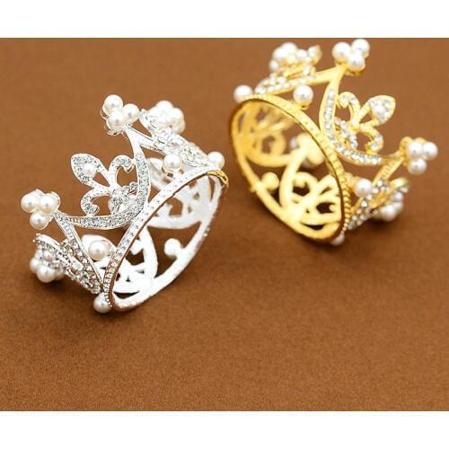 Fashion Small Tiaras Crown Jewelry for Children Girls and Boys Little Crown Prom Party Birthday Cake round Diadem Hair ornament