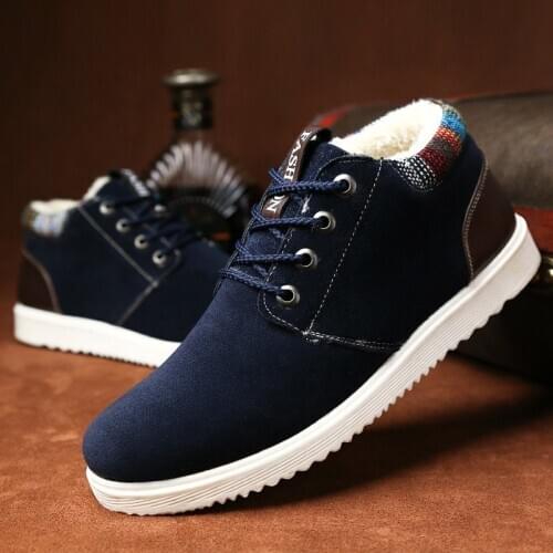 Winter New High Top Men Casual Shoes Fashion Outdoor Keep Warm Men Shoes Trend Sneakers Hard-Wearing Non-slip Men Walking Shoes