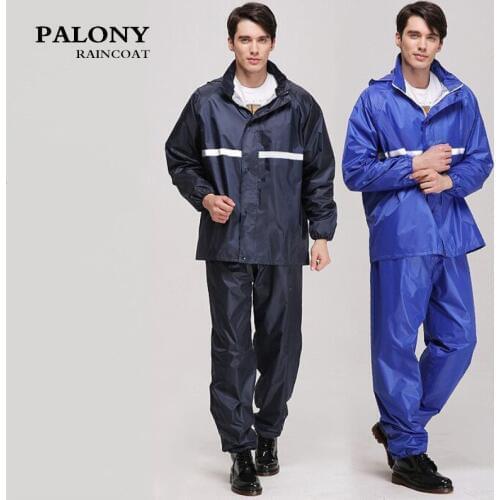 PALONY RAINPROOF Professional Adult Outdoor Raincoat Multifunctional Waterproof Pocket Mesh Lining Reflective Tape Design Rainge