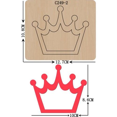 New Crown, photo frame Wooden die Scrapbooking C-249-2 Cutting Dies