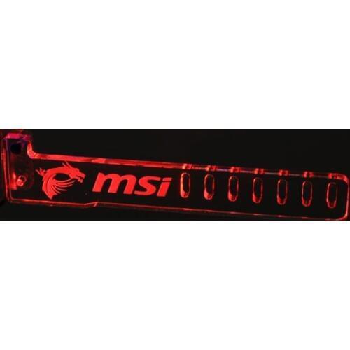 Newest PCI Red For MSI LED Luminous Computer Office Main Box Graphics Cards Custom Support Frame Display Card Components Jack