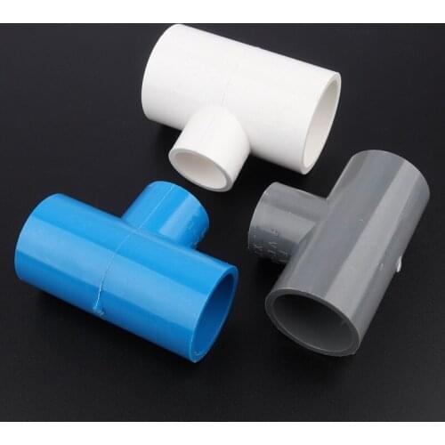 NuoNuoWell 6pcs/lot 50mm To 20~40mm PVC Reducing Tee Joints Garden Irrigation Water Pipe Connectors Aquarium Fish Tank DIY Tools