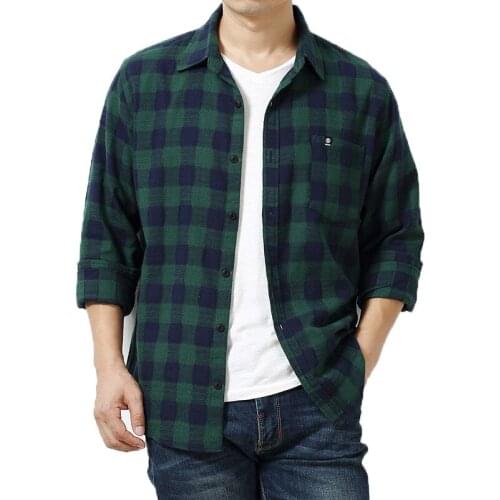 Big Size Men Clothing 5XL 6XL 7XL King Mens Classic Plaid Dress Shirt Casual Big Tall Oversize Male Long Sleeve