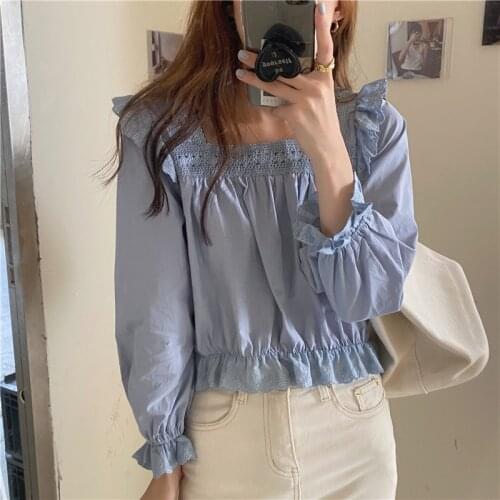 S-XL New oversize Women Blouses spring Tops femme Casual Women shirt long sleeve Cotton Girls Blouse Plus Size Blusas autumn