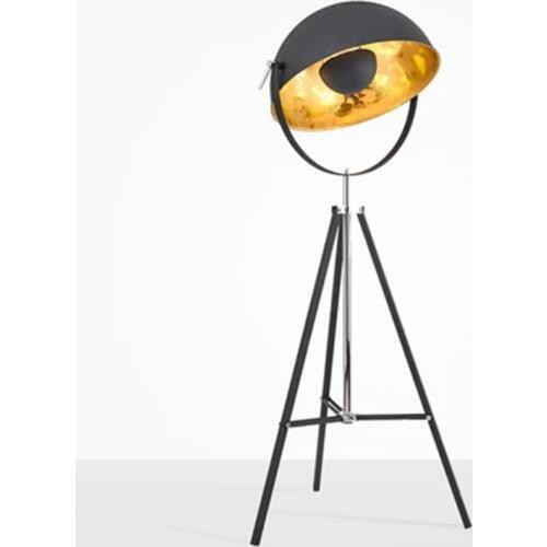 Modern American Tripod Black Floor Lamp Living Room Bedroom Model Room Photography Studio Nordic Retro Industrial Vertical Lamp