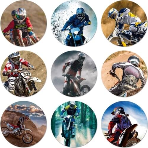 Helmet motocross Icons Pins Badge Decoration Brooches Metal Badges For Backpack Decoration