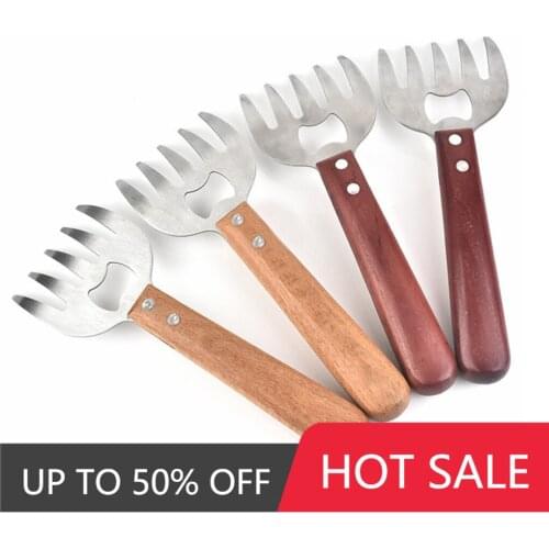 2Pcs Meat Shredding Claws Stainless Steel Pork Meat Shredder Fork for BBQ Fork Tool Bear Claw Vegetable Slicer Cutters
