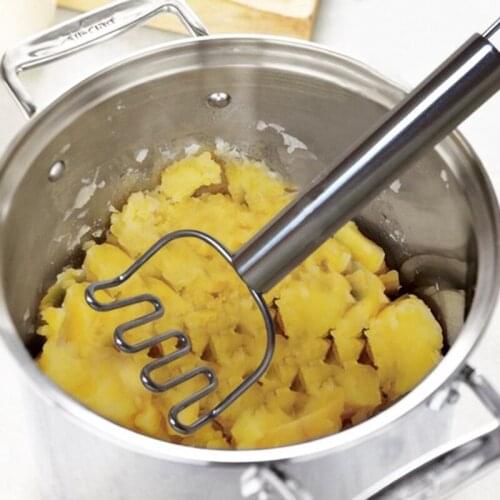2020 NEW Stainless Steel Wave Shape Potato Masher Tool Kitchen Bar Potatoes Crusher Tool New Kitchen Hot Sale For HomeDecor