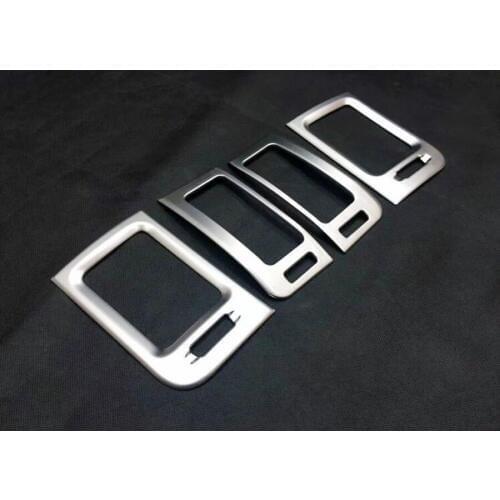 4Pcs/set Car Dashboard AC Air Outlet Vent Frame Cover Trim Styling Sticker For Nissan X-trail 2008-2013 ABS Matte