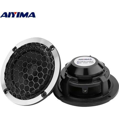 AIYIMA 2Pcs 3 Inch Mid Range Speakers Driver 4 8 Ohm 15W Wool Basin Aluminum Frame Sound Music Speaker DIY Car Loudspeaker