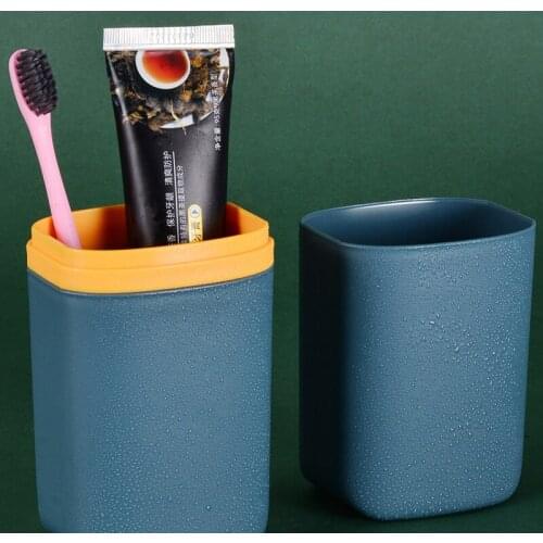Bathroom Accessories Outdoor Travel Toothbrush Organizer Case Toothpaste Box Portable Toothbrush Cup Bathroom Cup