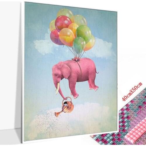 Diy Diamond Painting Fantasy Elephant Brand New Inlaid Rhinestone Mosaic Animal Cross Stitch Handicraft 5d Decorative Painting