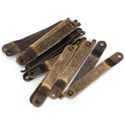 Bronze Iron M Size Lid Support Hinge Stay For Boxes Cases Display Pack Of 8