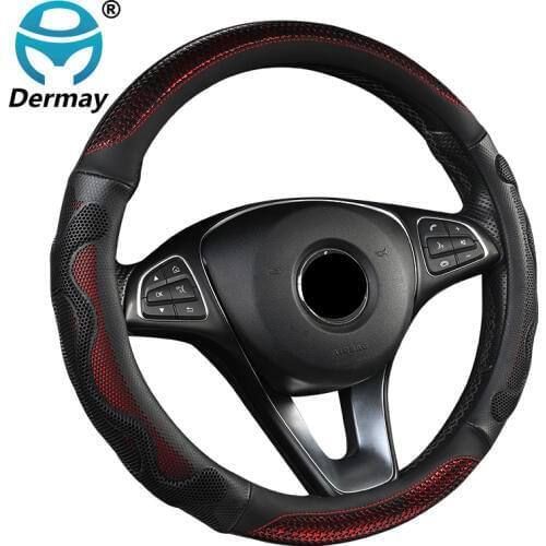 Car Steering Wheel Cover Fashion New Cool Style 38cm 4 Colors Durable Braid On The Steering Wheel Non-slip Auto Car Protector