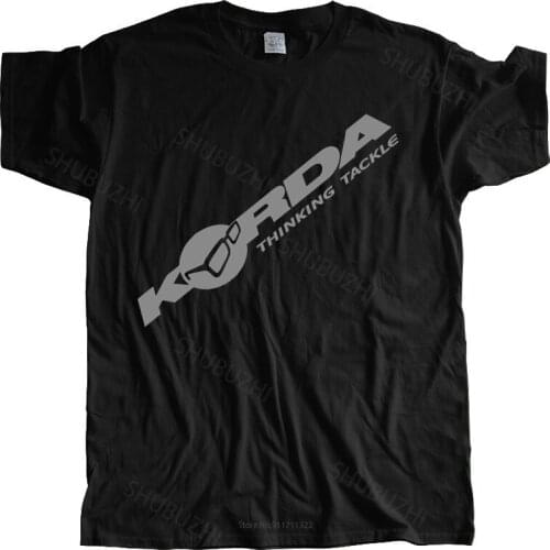 Man crew neck t-shirt Korda Inspired Tribute T Shirt Angling Fishing Fish Carp Leisure Camping Black men t shirt euro size