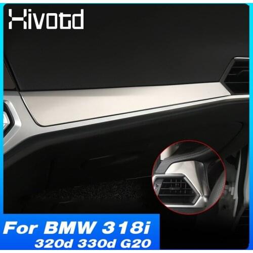Hivotd Center Console Dashboard Panel Trim Interior Decoration Accessories Car Styling Refit For BMW 318i 320d 330d G20 2021
