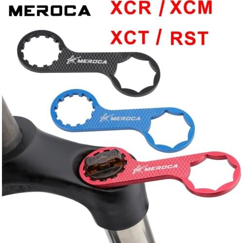 MEROCA Bicycle Fork Repair Tool Aluminum Alloy for XCM XCR XCT RST MTB Fork Cap Wrench Removal Tool