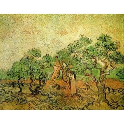 Landscape tree Paintings of Vincent Van Gogh Olive Picking art reproduction High quality Handmade Canvas pictures for Wall decor