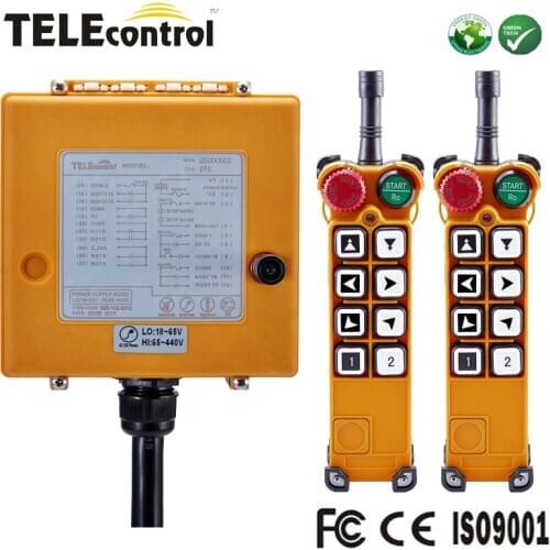 China professional manufacturer UTING Cheap price universal use 6 pushbuttons RF wireless radio crane remote control F26-A2