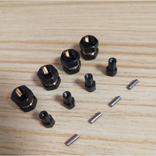 RC Brass Wheel Weights Adaptor Tire Counterweight Combiner for 1/24 Model Car SCX24 90081 Accessories