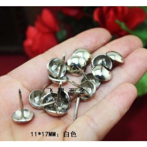 Hardware accessories Bubble nails Vintage Upholstery copper nails Upholstery tacks Decorative silver color tacks 11mm*17mm
